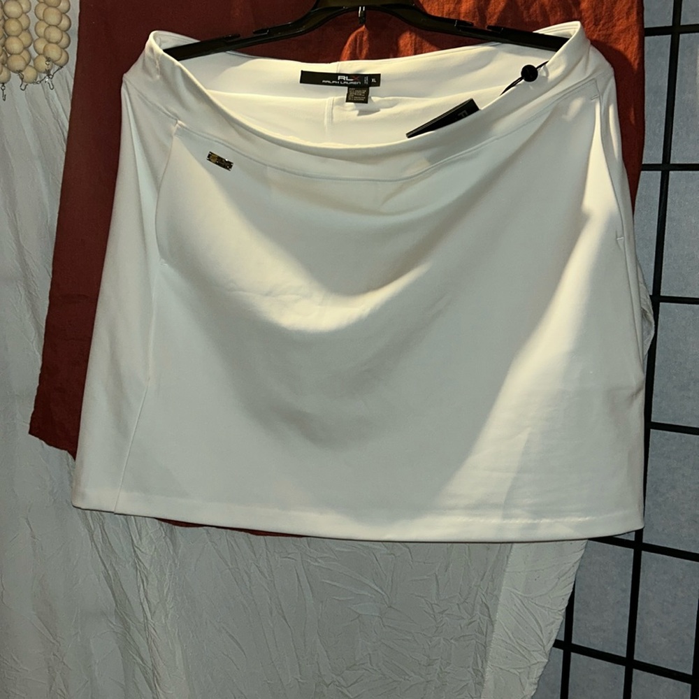 RLX Ralph Lauren White Golf Skort